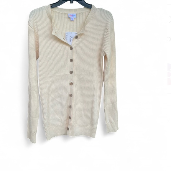 LuLaRoe Cream Cardigan Sweater - Picture 2 of 4